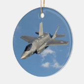 F-35 Lightning II Panther Jet Fighter in Sky Keramik Ornament (Links)