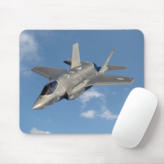 F-35 Lightning II Panther Jet Fighter in Sky Mousepad (Mit Mouse)