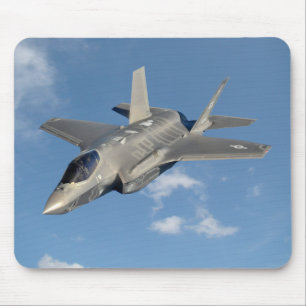 F-35 Lightning II Panther Jet Fighter in Sky Mousepad
