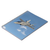F-35 Lightning II Panther Jet Fighter in Sky Notizblock (Linke Seite)