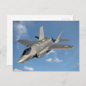 F-35 Lightning II Panther Jet Fighter in Sky Postkarte (Vorne/Hinten)