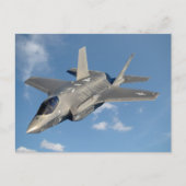 F-35 Lightning II Panther Jet Fighter in Sky Postkarte (Vorderseite)