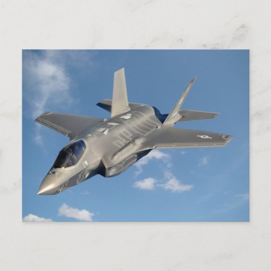 F-35 Lightning II Panther Jet Fighter in Sky Postkarte (Vorderseite)