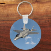 F-35 Lightning II Panther Jet Fighter in Sky Schlüsselanhänger (Vorderseite)