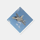 F-35 Lightning II Panther Jet Fighter in Sky Serviette (Ecke)