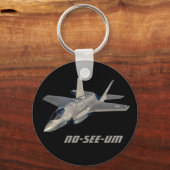 F-35 No-See-Um Jet Kämpfer Schlüsselanhänger (Vorderseite)