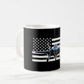 F-35 (schwarze Flagge) Kaffeetasse (Vorderseite Links)
