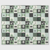 F-35 und 356FS Demon Holiday Squares Geschenkpapier (Flach)