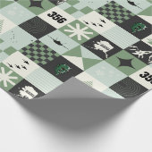 F-35 und 356FS Demon Holiday Squares Geschenkpapier (Ecke)
