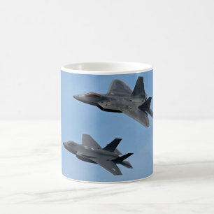 F-35 und F-22 Kampfjet Kaffeetasse
