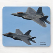F-35 und F-22 Kampfjet Mousepad (Vorne)