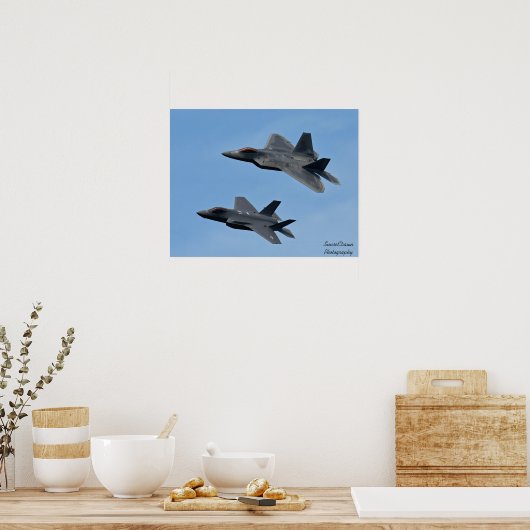 F-35 und F-22 Kampfjet Poster (Küche)