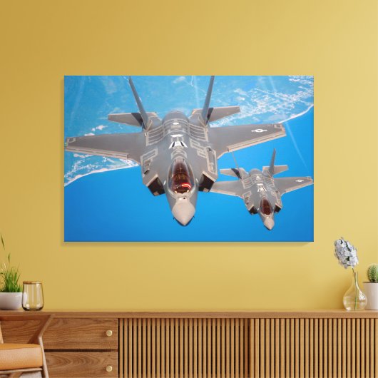 F-35A BELEUCHTUNG II 24x36 Leinwanddruck (Insitu (Wohnzimmer))