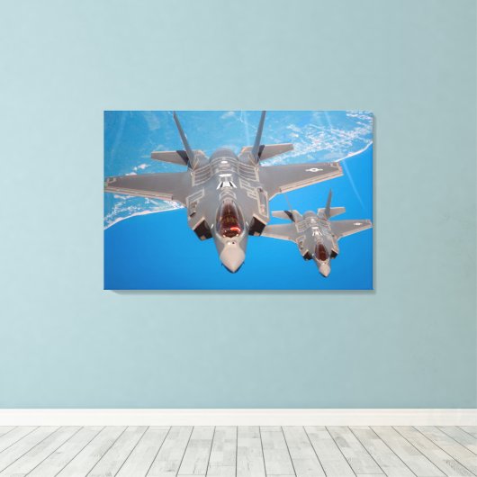 F-35A BELEUCHTUNG II 24x36 Leinwanddruck (Insitu (Holzboden))