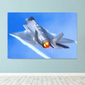 F-35A BELEUCHTUNG II 40x60 Leinwanddruck (Insitu (Holzboden))