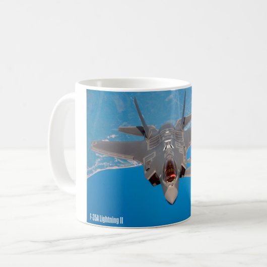 F-35A-BELEUCHTUNG II KAFFEETASSE (Vorderseite Links)