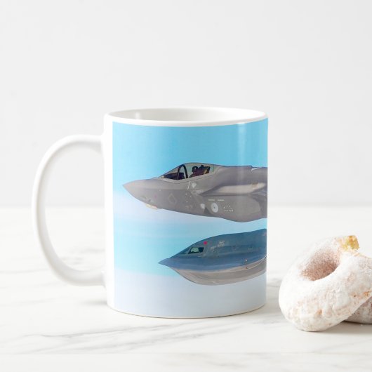 F-35A BELEUCHTUNG II (NIEDERLANDE) KAFFEETASSE (Mit Donut)