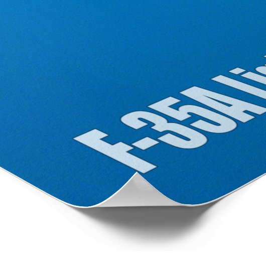 F-35A-BELEUCHTUNG II POSTER (Ecke)