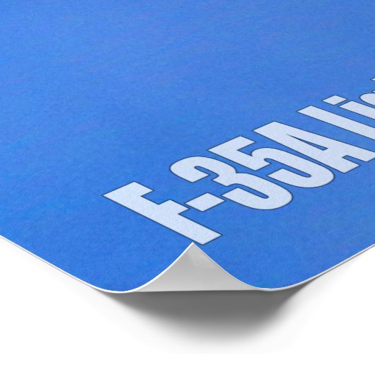 F-35A-BELEUCHTUNG II POSTER (Ecke)