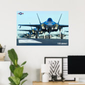 F-35A-BELEUCHTUNG II POSTER (Heimbüro)