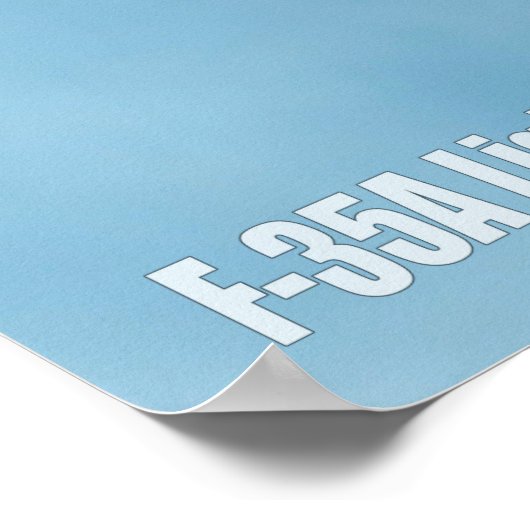 F-35A-BELEUCHTUNG II POSTER (Ecke)