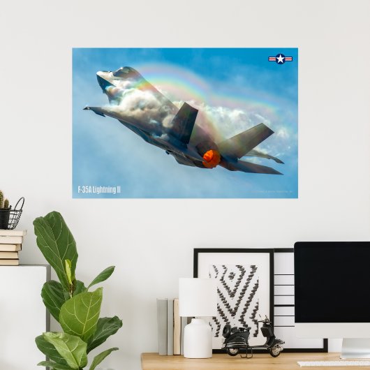F-35A-BELEUCHTUNG II POSTER (Heimbüro)