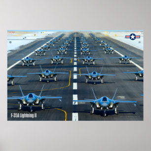 F-35A-BELEUCHTUNG II POSTER