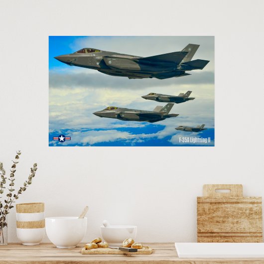 F-35A-BELEUCHTUNG II POSTER (Küche)