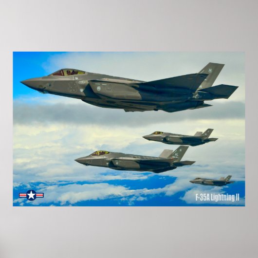 F-35A-BELEUCHTUNG II POSTER (Vorne)