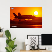 F-35A-BELEUCHTUNG II POSTER (Heimbüro)