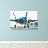 F-35C-BELEUCHTUNG II 24x36 Leinwanddruck (Insitu (Holzboden))