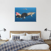 F-35C-BELEUCHTUNG II 24x36 Leinwanddruck (Insitu (Schlafzimmer))