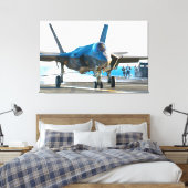 F-35C-BELEUCHTUNG II 32x48 Leinwanddruck (Insitu (Schlafzimmer))