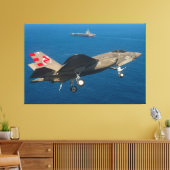 F-35C-BELEUCHTUNG II 40x60 Leinwanddruck (Insitu (Wohnzimmer))