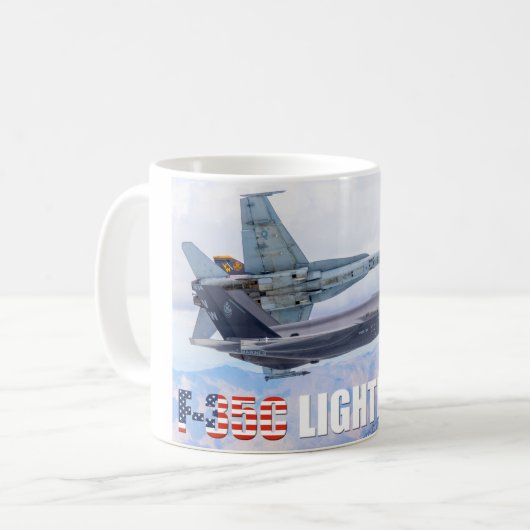 F-35C-BELEUCHTUNG II KAFFEETASSE (Vorderseite Links)
