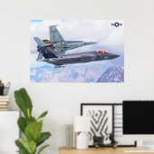 F-35C-BELEUCHTUNG II POSTER (Heimbüro)
