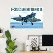 F-35C-BELEUCHTUNG II POSTER (Heimbüro)