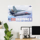 F-35C-BELEUCHTUNG II POSTER (Heimbüro)