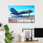 F-35C-BELEUCHTUNG II POSTER (Heimbüro)