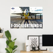 F-35C-BELEUCHTUNG II POSTER (Heimbüro)