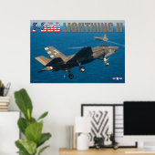 F-35C-BELEUCHTUNG II POSTER (Heimbüro)