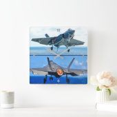 F-35C-BELEUCHTUNG II QUADRATISCHE WANDUHR (Zuhause)