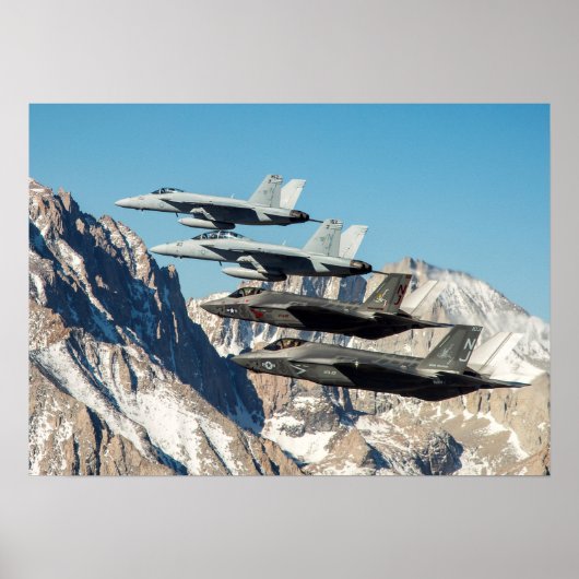 F-35C-Blitze II Poster (Vorne)