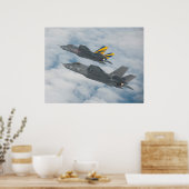 F-35C-Blitze II Poster (Küche)