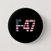 F-47 Kämpfer Jet 6. Generation Button (Vorderseite)
