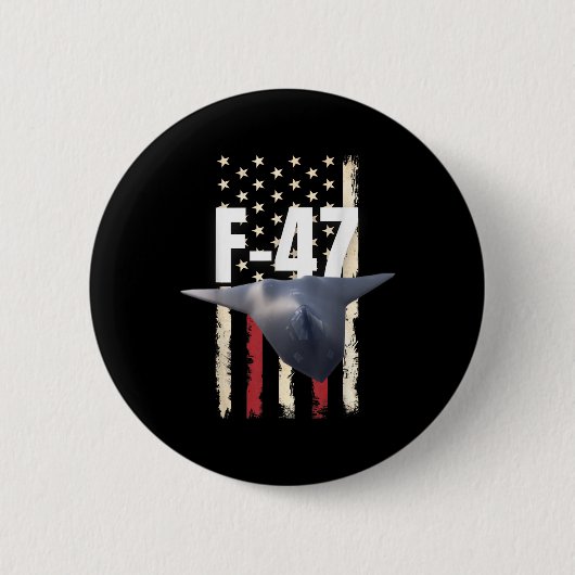 F 47 Kampfjet F-47 Jet Fighter Aircraft - Offiziel Button (Vorderseite)