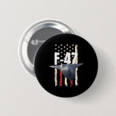 F 47 Kampfjet F-47 Jet Fighter Aircraft - Offiziel Button (Vorne & Hinten)