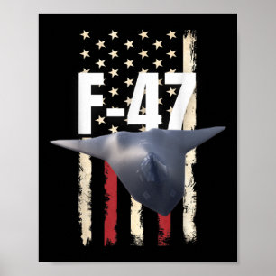 F 47 Kampfjet F-47 Jet Fighter Aircraft - Offiziel Poster