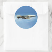 F-4-Aufkleber mit Wild-Weasel Runder Aufkleber (Tasche)