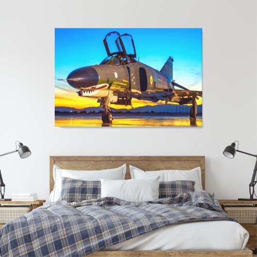 F-4 PHANTOM 36x48 Leinwanddruck (Insitu (Schlafzimmer))